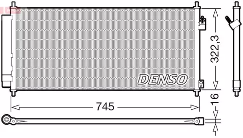 Condensor, airconditioning DENSO DCN40026)