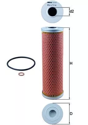 Oliefilter KNECHT OX 147D)