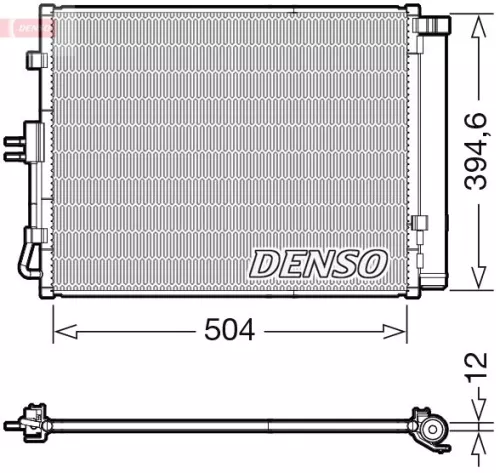 Condensor, airconditioning DENSO DCN43005)