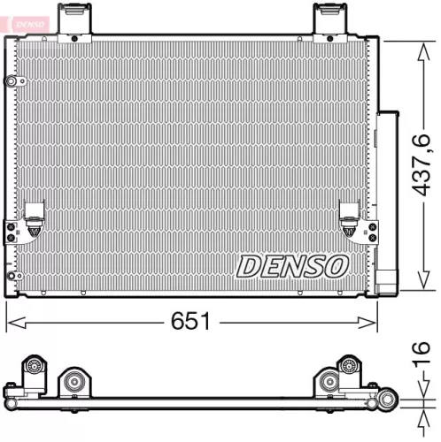 Condensor, airconditioning DENSO DCN50057)