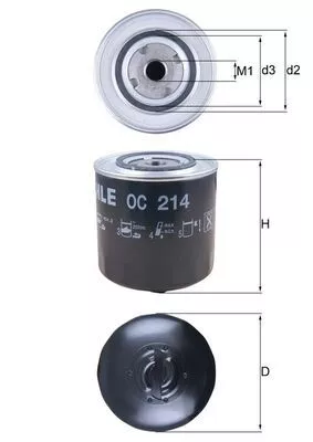 Oil Filter KNECHT OC 214)