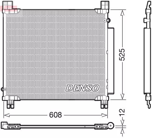 Condensor, airconditioning DENSO DCN50050)