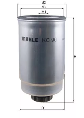 Brandstoffilter KNECHT KC 90)