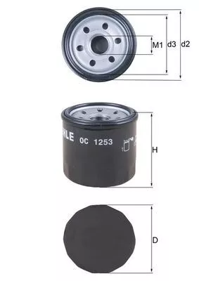 Oil Filter KNECHT OC 1253)