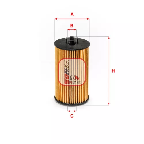 Oil Filter SOFIMA S 5225 PE)