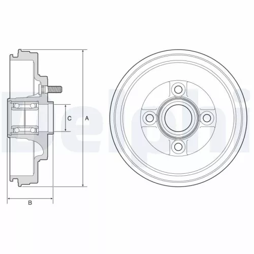 Remtrommel DELPHI BFR589)