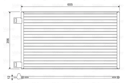 Condenser, air conditioning VALEO 822553)
