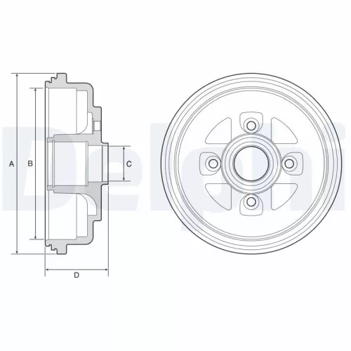 Remtrommel DELPHI BF607)