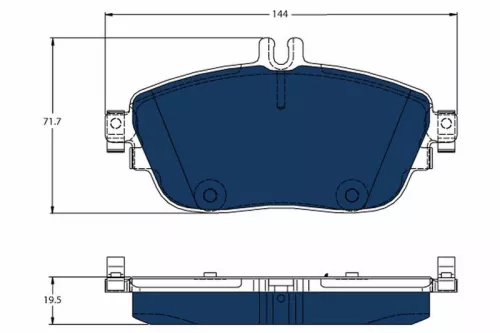 Brake Pad Set, disc brake TRW GDB1932BTE)