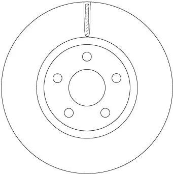 Brake Disc TRW DF6810S)