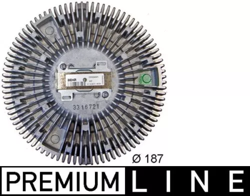 Koppeling, radiateurventilator MAHLE CFC 129 000P)