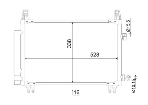 Condenser, air conditioning MAHLE AC 806 000S)