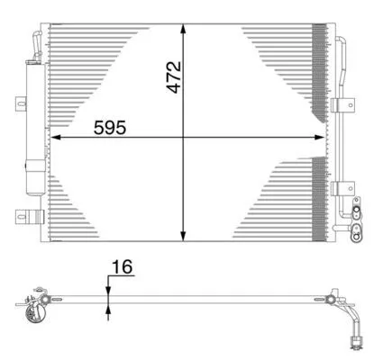 Condensor, airconditioning MAHLE AC 273 000S)