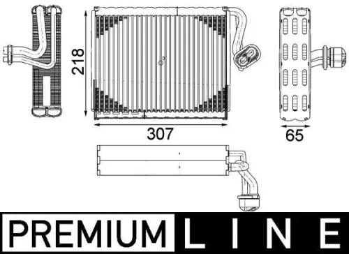 Verdamper, airconditioning MAHLE AE 122 000P)