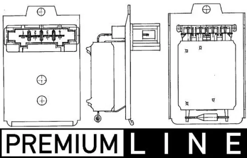 Weerstand, interne ventilator MAHLE ABR 18 000P)
