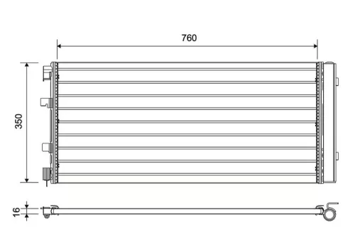 Condensor, airconditioning VALEO 814179)