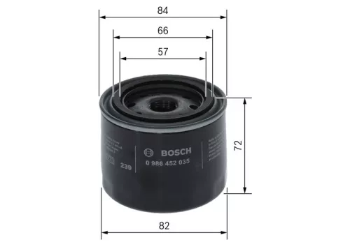 Oil Filter BOSCH 0 986 452 035)