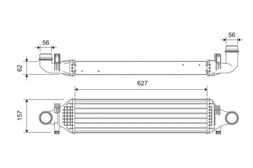 Charge Air Cooler VALEO 818624)