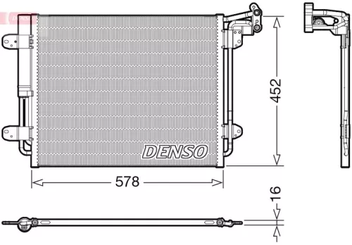 Condensor, airconditioning DENSO DCN32067)