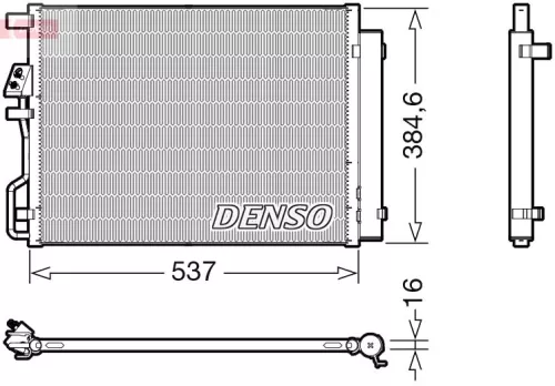 Condensor, airconditioning DENSO DCN41021)