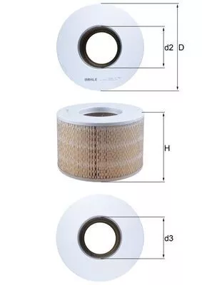 Luchtfilter KNECHT LX 1140)