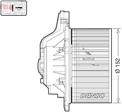 Binnenventilator DENSO DEA41015)
