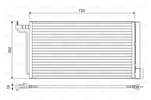 Condenser, air conditioning VALEO 814177)