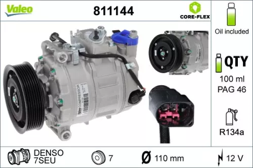 Compressor, air conditioning VALEO 811144)