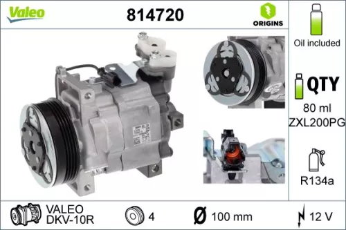 Compressor, air conditioning VALEO 814720)