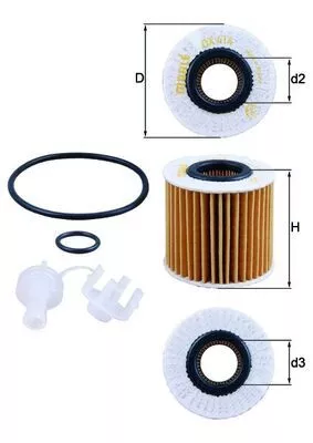 Oil Filter KNECHT OX 414D1)