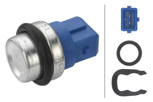 Sensor, coolant temperature HELLA 6PT 009 107-551)