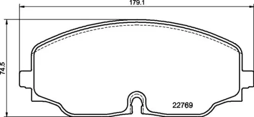 Remblokkenset, schijfrem BREMBO P 85 176)