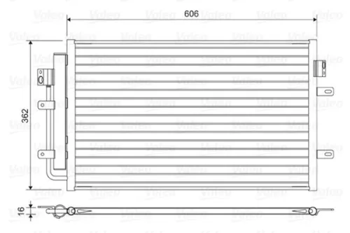 Condensor, airconditioning VALEO 822551)