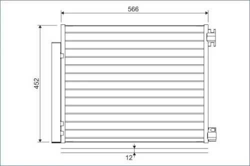 Condensor, airconditioning VALEO 822569)