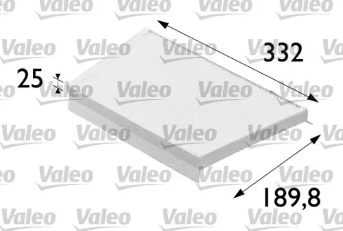 Filter, cabin air VALEO 698700)