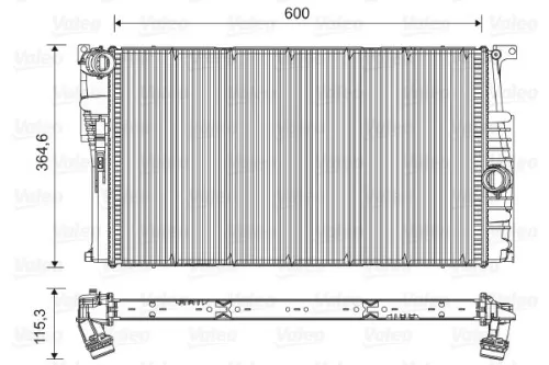 Radiator, motorkoeling VALEO 735454)