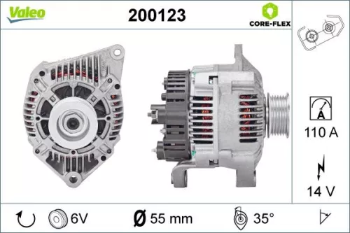 Alternator VALEO 200123)