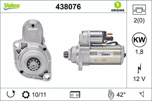 Starter VALEO 438076)