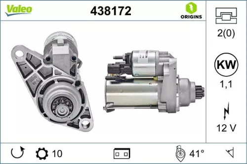 Starter VALEO 438172)