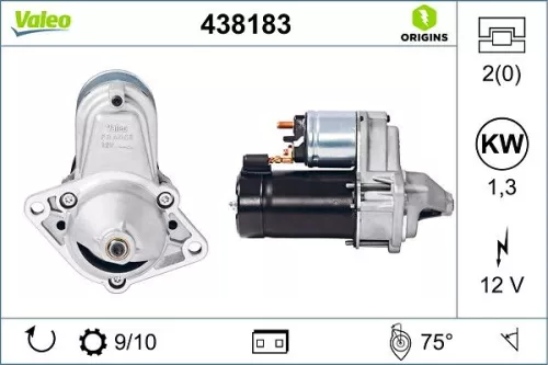 Starter VALEO 438183)