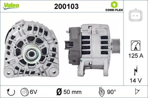 Alternator VALEO 200103)