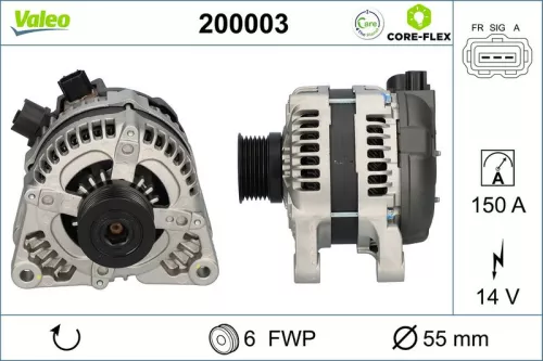Alternator VALEO 200003)