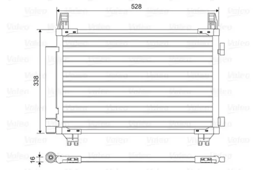 Condensor, airconditioning VALEO 814449)