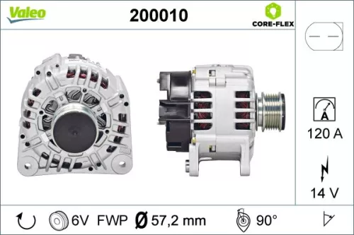 Alternator VALEO 200010)