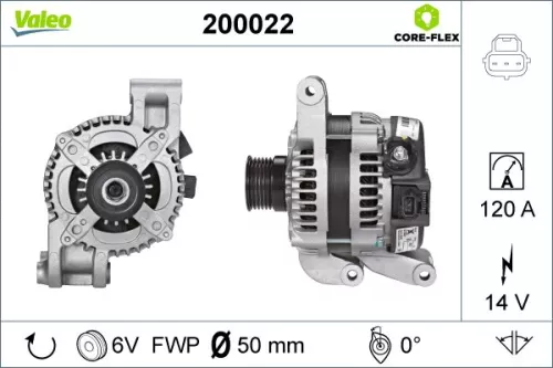 Alternator VALEO 200022)