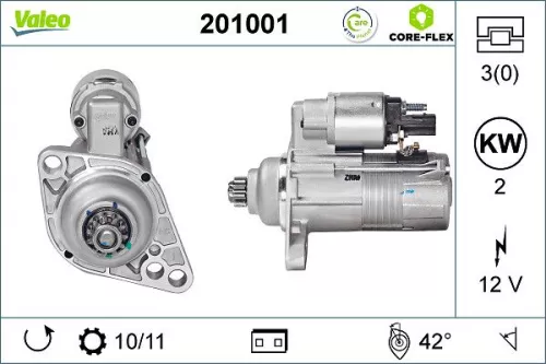 Starter VALEO 201001)