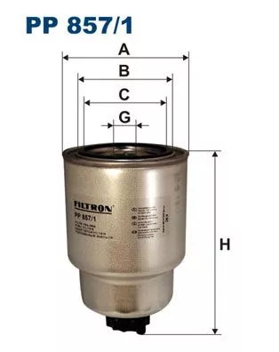 Fuel Filter FILTRON PP 857/1)