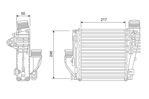 Charge Air Cooler VALEO 818290)