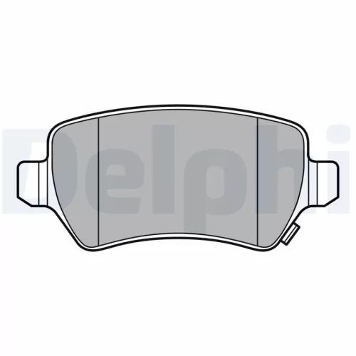 Brake Pad Set, disc brake DELPHI LP3615)