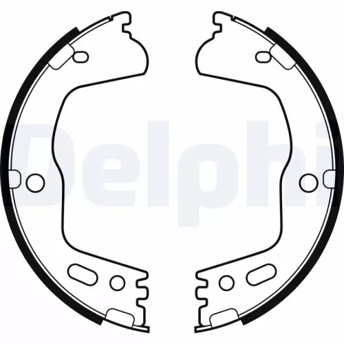 Remblokkenset, parkeerrem DELPHI LS2155)